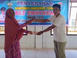 Pemerintah Desa Gampong Sagoe, Menyalurkan bantuan (BLT EKSTREM ) tahap satu, dua,dan tiga, pada Tahun 2024.