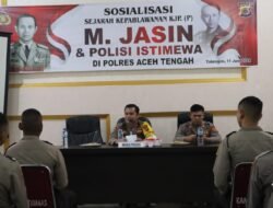Peringati Hut Bhayangkara, Polres Aceh Tengah Gelar Sosialisasi Sejarah Kepahlawanan KJP (P) M. Jasin Dan Polisi Istimewa
