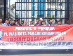 GMPET-SU Desak Kejati Sumut Untuk Memanggil dan Memeriksa PJ Walikota Padang Sidempuan Dugaan Pungli Terhadap OPD