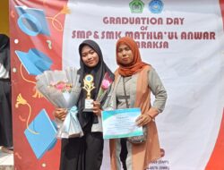 Ersya Rosiana Siswi Peringkat 1, Tampil Mengisi Acara di Gladuation Day SMP – SMK Mathla’ul Anwar