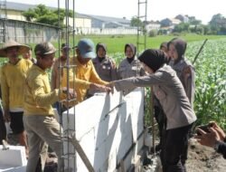 Polres Mojokerto Bangun 2 Sumur Bor Topang Irigasi Lahan Pertanian di Musim Kemarau