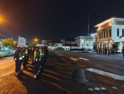 Pimpin Apel Pengamanan Malam Takbiran Idul Adha, Kabag Ops Tekankan Personil Urai Kemacetan
