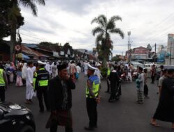 Polres Aceh Tengah Terjunkan Puluhan Personel Amankan Sholat Idul Adha 1445 H Di Kabupaten Setempat