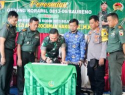 Dandim 0813 Bojonegoro Resmikan Gedung Baru Markas Koramil Baureno