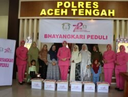 Sambut Hari Jadi Bhayangkara Ke 78, Polres Aceh Tengah Gelar Anjangsana Ke Personel Sakit Menahun Dan Warakauri
