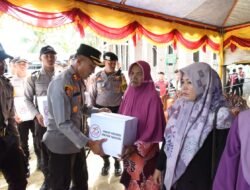 Polres Bireuen Salurkan Bantuan Sembako Serentak Peringatan Ke – 78 Hari Bhayangkara Tahun 2024