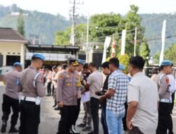 Cegah Judi Online, HP Personil Polres Aceh Tengah di Cek Propam