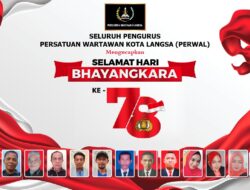 Persatuan Wartawan Langsa Ucapkan Selamat HUT Bhayangkara ke-78