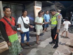Ciptakan Kondusifitas, Polsek Selemadeg Gelar KRYD Sidak Duktang di Malam Minggu