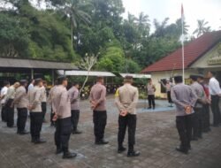 Kapolsek Pimpin Apel Pagi, Sampaikan Arahan