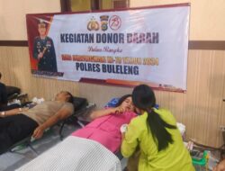 Peringatan Hut Bhayangkara Ke-78 Tahun 2024 Polres Buleleng, Gelar Donor Darah