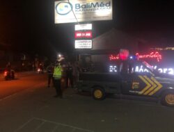Guna Cegah Gangguan Kamtibmas Polsek Bebandem, Gelar Blue Light Patrol Demi Terjaganya Harkamtibmas