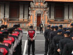 Polda Bali Gelar Apel OMB Tahap Penetapan Hasil Pemilu