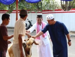 Polres Jembrana Gelar Sholat Idul Adha 1445 H dan Penyerahan Hewan Qurban di Masjid Baitul Muhtarifin Polres Jembrana