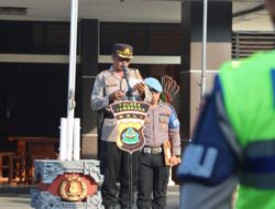 Apel Kesiapan Pasukan Ops Mantap Brata Agung 2023-2024 di Polres Jembrana