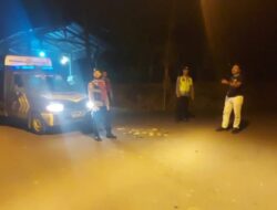 “Blue Light Patrol” Polsek Bebandem Cegah Gangguan Kriminalitas Pada Jam Rawan