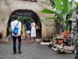 Patroli Polsek Abang Sambangi Objek Wisata Maha Gangga