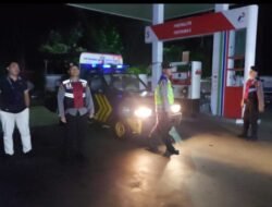 Guna Cegah Gangguan Kamtibmas Polsek Bebandem Gelar Blue Light Patrol Demi Terjaganya Harkamtibmas