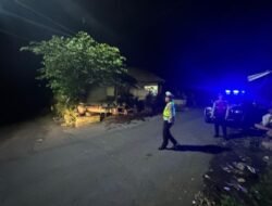 Polsek Sidemen Intensifkan Blue Light Patrol Pada Malam Hari, Guna Cegah Gangguan Kamtibmas