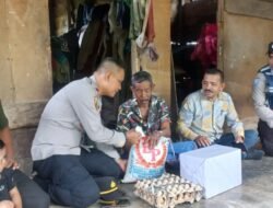Jumat Berkah, Kapolsek Pantee Bidari Bantu Warga Kurang Mampu