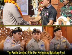 Tiba di Desa Kutuh, Tim Penilai Lomba 3 Pilar Mabes Polri Disambut Hanoman