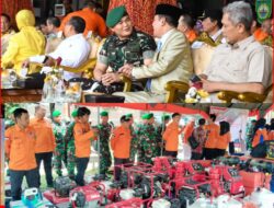 Apel dan Simulasi Karhutla Prov. Sumsel, Korem 044/Gapo Berkomitmen Mengantisipasi dan Menanggulangi Kebakaran Hutan dan Lahan