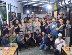 Ngopi Bareng Dengan Wartawan, Kapolres AKBP Ruri Prastowo Punya Tagline Polres “Banyuasin Andalan”