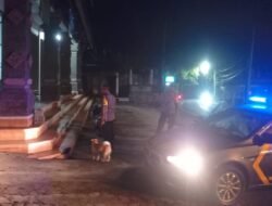 Blue Light Patrol Personil Polsek Padangbai, Untuk Jaga Kamtibmas Wilayahnya Pada Malam Hari