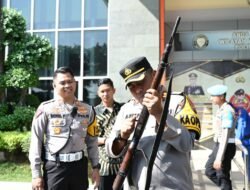 Kapolres Gresik Cek Senjata Api Inventaris Polres dan Polsek Jajaran