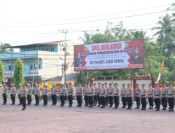 Menuju WBK dan WBBM Polres Aceh Timur Gelar Apel Pencanangan Zona Integritas