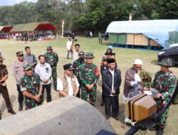 Untuk Keselamatan Alat Berat Dan Damtruk Di Peusijuk Tanda TMMD Ke 121 Di Mulai