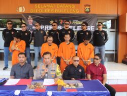Kapolres Buleleng Pimpin Press Release Tim Goak Poleng Ungkap Kasus Curat (Curanmor dan Pretima)