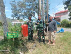 Atasi Kesulitan Masyarakat, Satgas TMMD Ke 121 Kodim 0106/Ateng Bangun Sumur Bor.