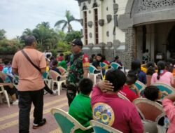 Babinsa Ekasari Sertu I Kadek Sukarta Kawal Rangkaian Kegiatan Kemah 1000 Anak SEKAMI