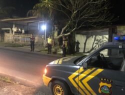 “Blue Light Patrol” Polsek Bebandem Cegah Gangguan Kriminalitas Pada Jam Rawan