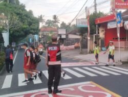 Berikan Pelayanan Prima Personil Polsek Abang Laksanakan Giat Gatur Lalin