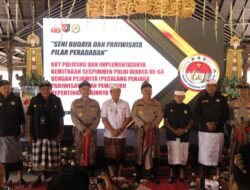 Kapolres Karangasem Dampingi Kasespim Lemdiklat Polri dalam Acara Aktualisasi ART Policing di Pura Besakih