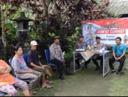 Kasat Binmas Dampingi Kapolres Karangasem Giat Jum’at Curhat di Banjar Dinas Pringalot Rendang Karangasem