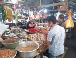 Sat Intelkam Polres Karangasem Monitoring Harga Sembako di Beberapa Pasar di Kabupaten Karangasem