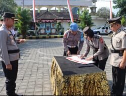 Kapolres Pimpin Sertijab Kabag Ren Dan Kasat Lantas Polres Jembrana