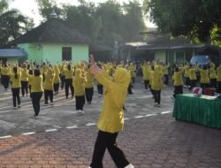 Jalin Solidaritas dan Kebugaran Persit Kodim 1617/Jembrana Gelar Olahraga Bersama