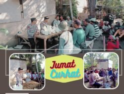 Program Jum’at curhat, Kapolsek Padangbai sSerap Keluhan Pekerja Proyek Villa