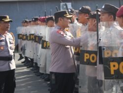 Wakapolres Karangasem Evaluasi Latihan Dalmas Persiapan Sispam Kota