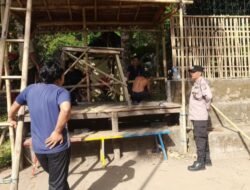 Ps Kanit Binmas Polsek Abang Pantau Kesiapan Jelang PORDES Kesimpar