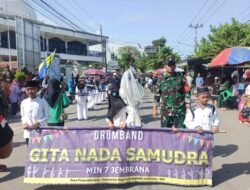 Babinsa Pengambengan Kopda Mashudi, Kawal Pelaksanaan Petik Laut