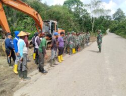 Sebelum Melaksanakan Kegiatan, Anggota Satgas TMMD Ke 121 Apel Pagi