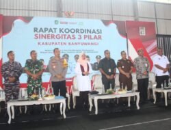 Kepala Staf Kodim 0825/Banyuwangi Hadiri Rapat Koordinasi Sinergita Tiga Pilar