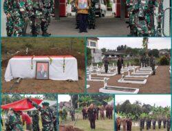 Pemakaman Sertu Inf(purn) SUNIPTO di Taman Makam Pahlawan Tanggul,Jember, Jawa Timur.