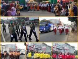 Meriahkan HUT Kemerdekaan RI ke 79 dengan lomba gerak jalan di Kecamatan Tanggul,Jember, Jawa Timur.