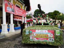 Memperingati HUT Ke – 79 Kemerdekaan Republik Indonesia Dandim 0106/Ateng Menghadiri Karnaval Dan Pawai Budaya